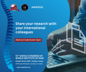 Share your research with the most recognized experts in pain medicine at #WIP2023