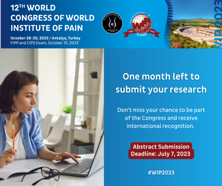 Only 1 month left to submit your abstract for #WIP2023!